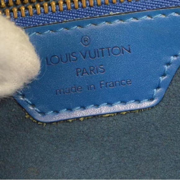 Louis Vuitton Epi Rusac Leather Shoulder Bag Blue - Picture 5 of 6